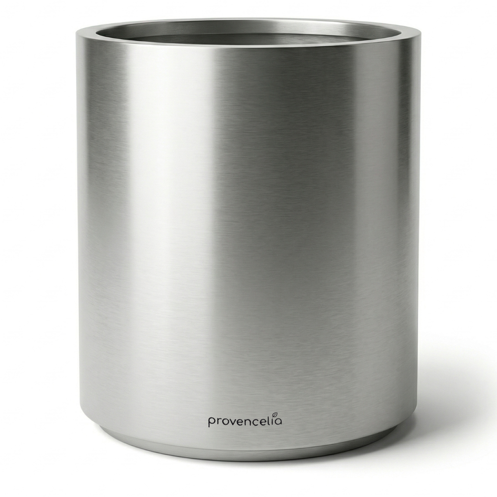 Pot METROPOLE 60x70cm inox brossé
