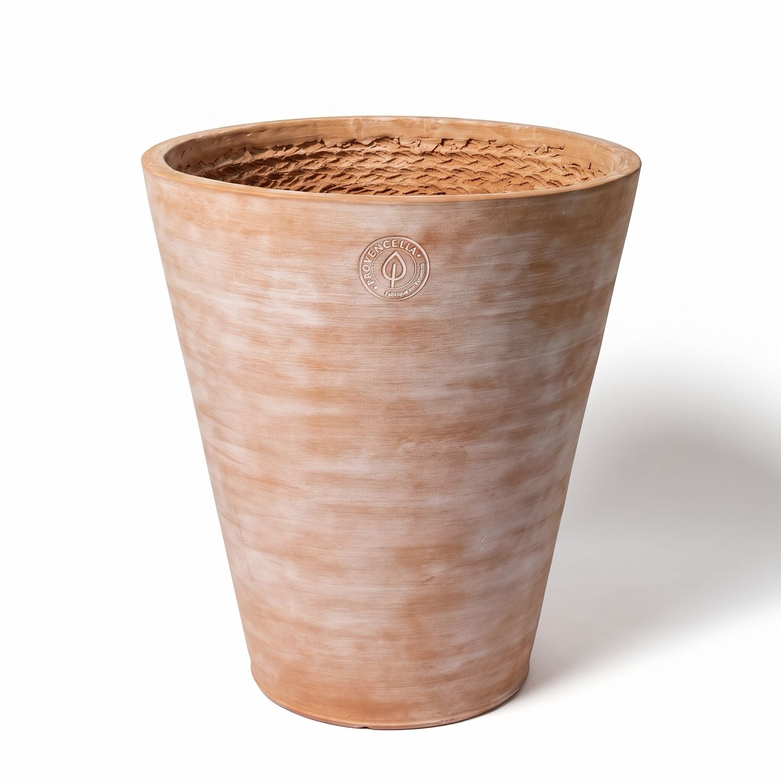 MADE IN PROVENCE Pot cylindrique 80 x 90cm en terre cuite cérusée