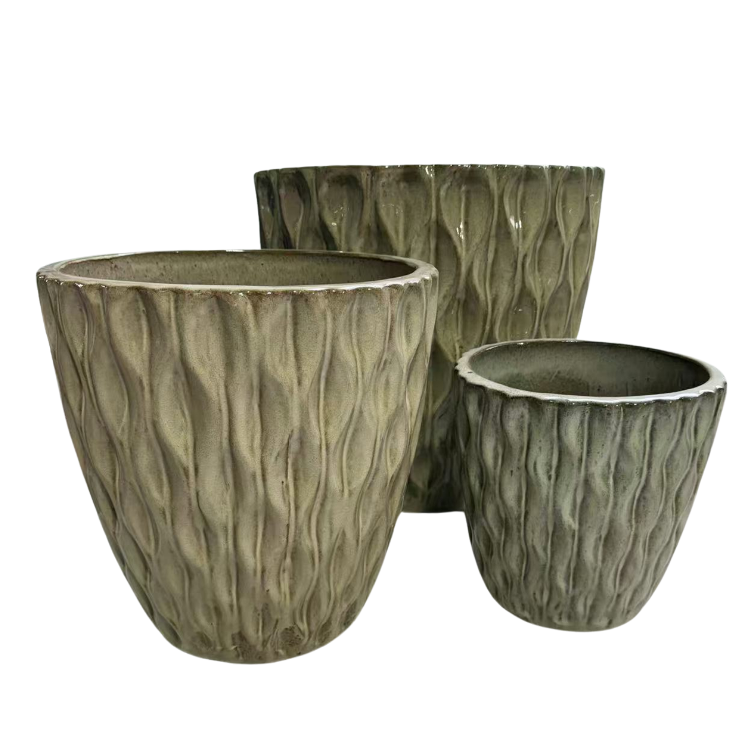 MONET Pot 48x48cm sanded bronze