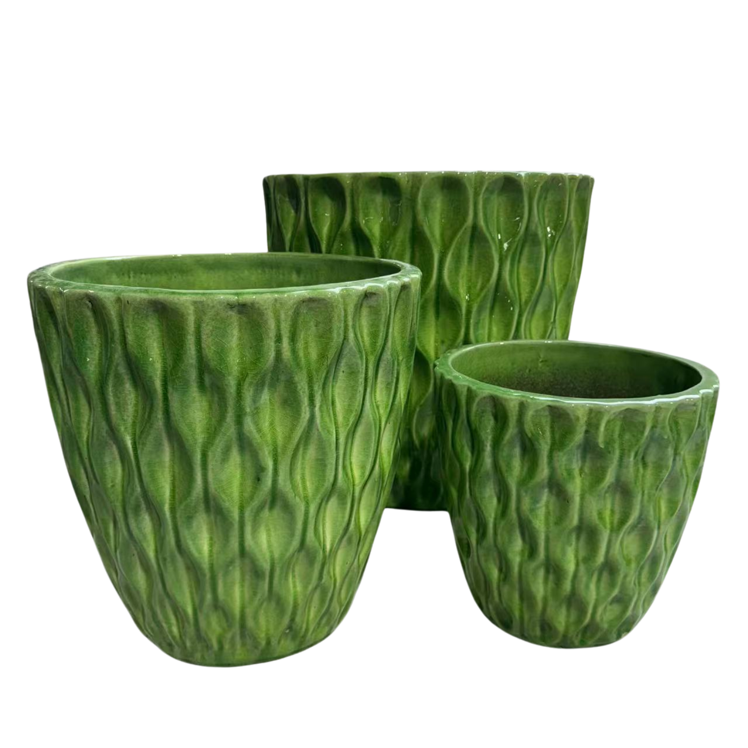MONET Pot 38x38cm apple green