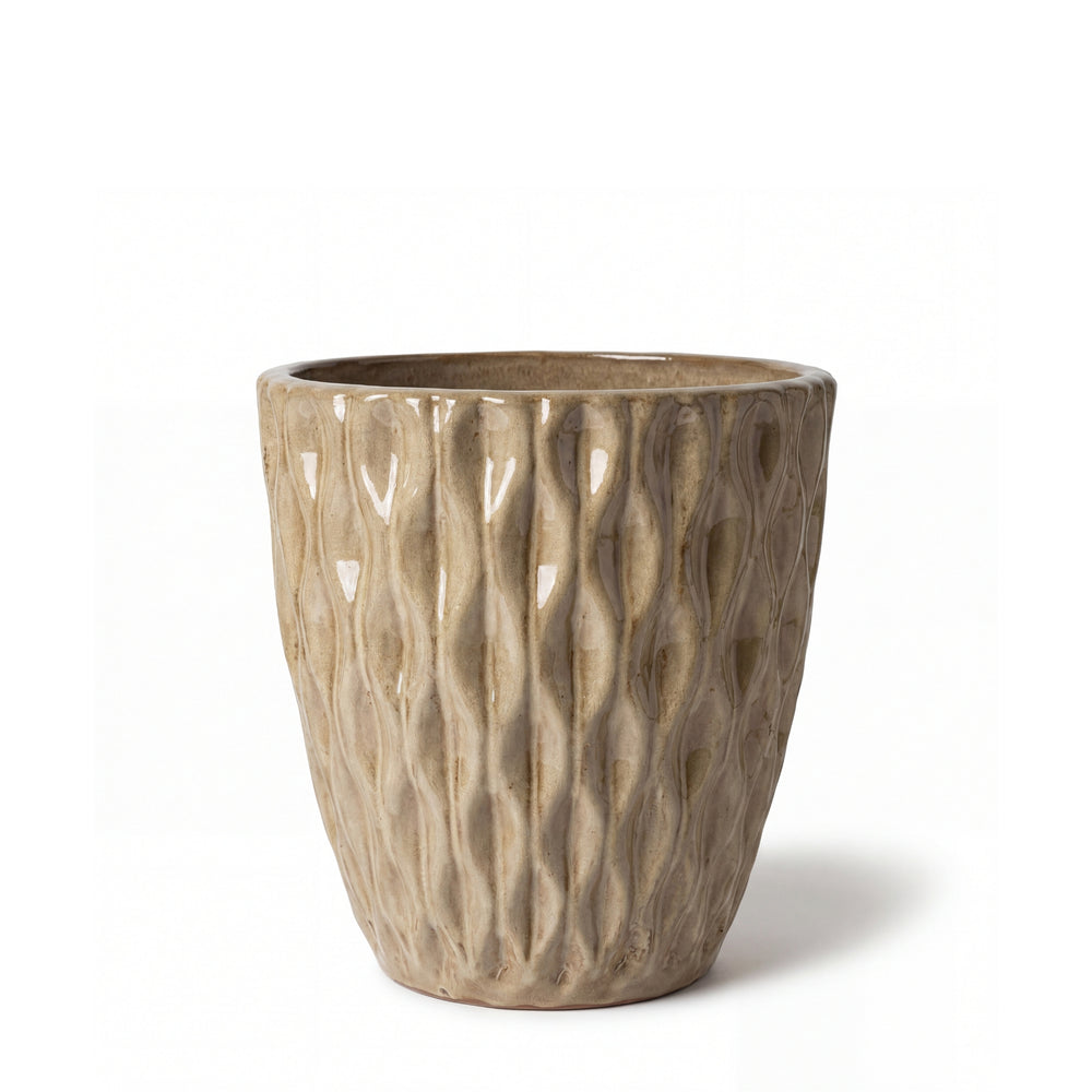 Planter MONET 28x28cm sandblasted bronze