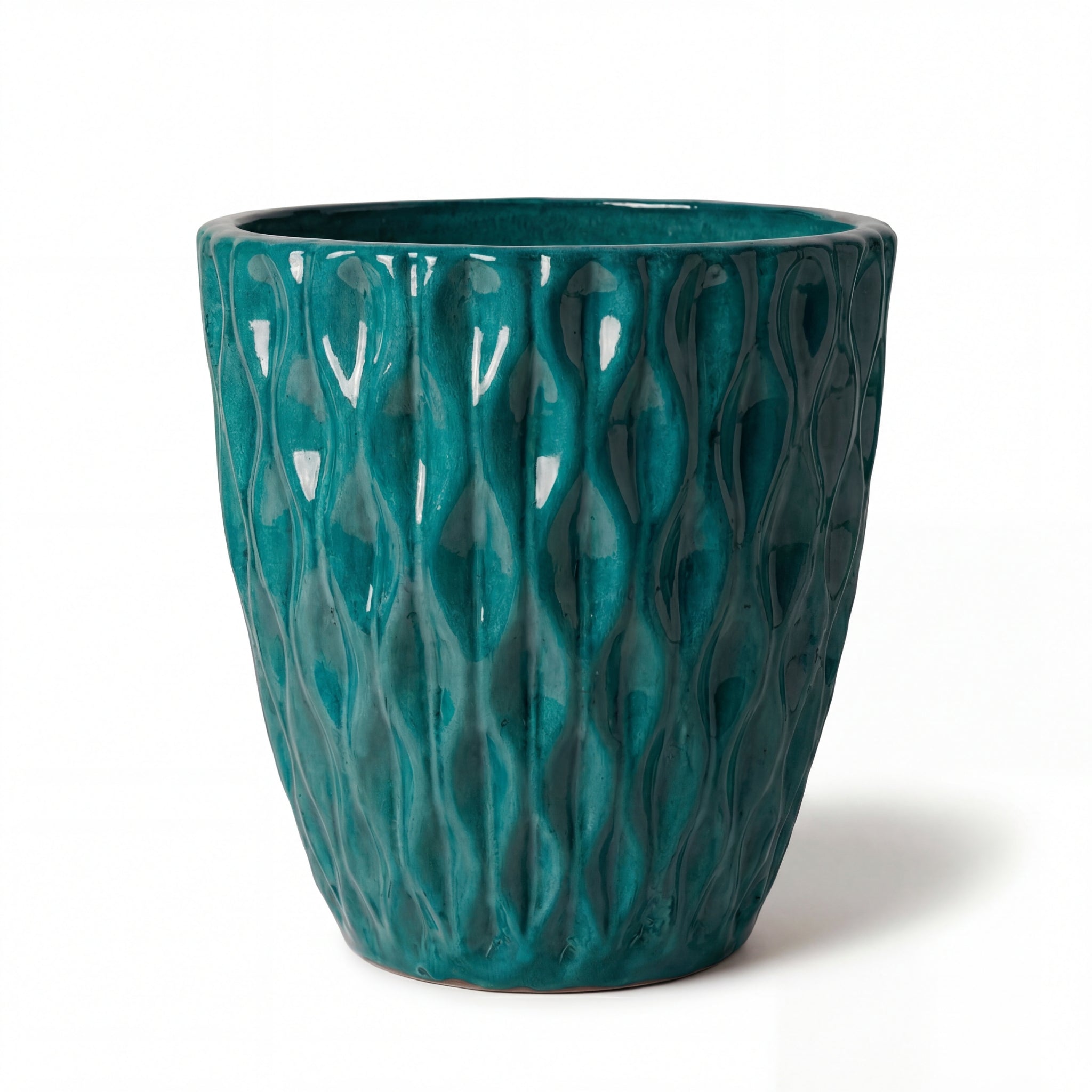 Pot MONET 48x48cm bleu pétrole