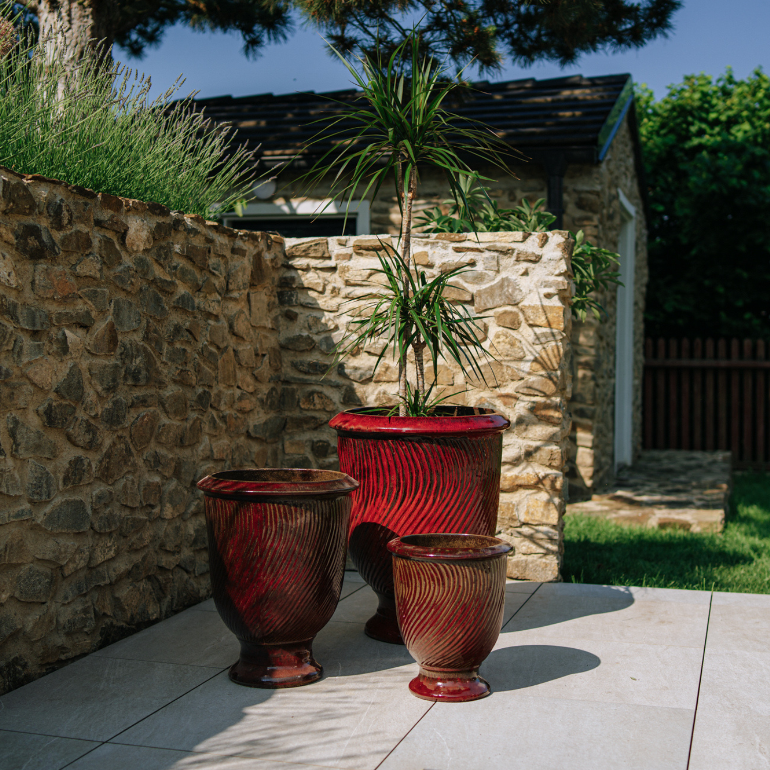 Pot MORGANE 55x69cm rouge brique