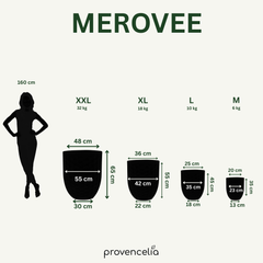 MEROVEE Pot 23x35cm iron finish