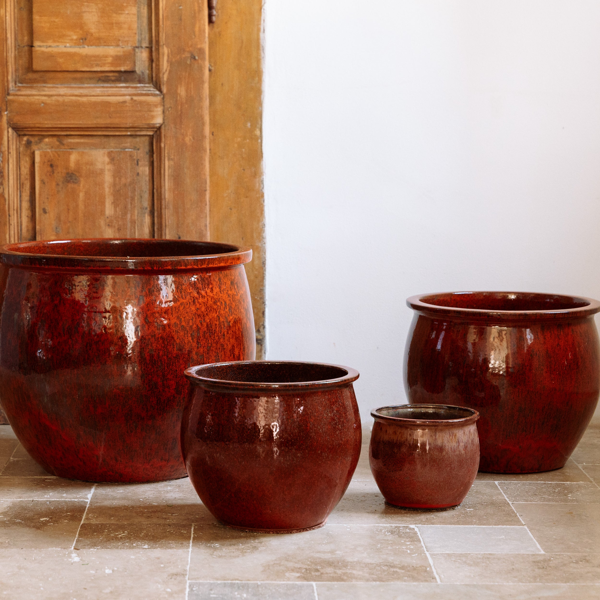 Pot NEWTON  55x46cm, rouille d'automne