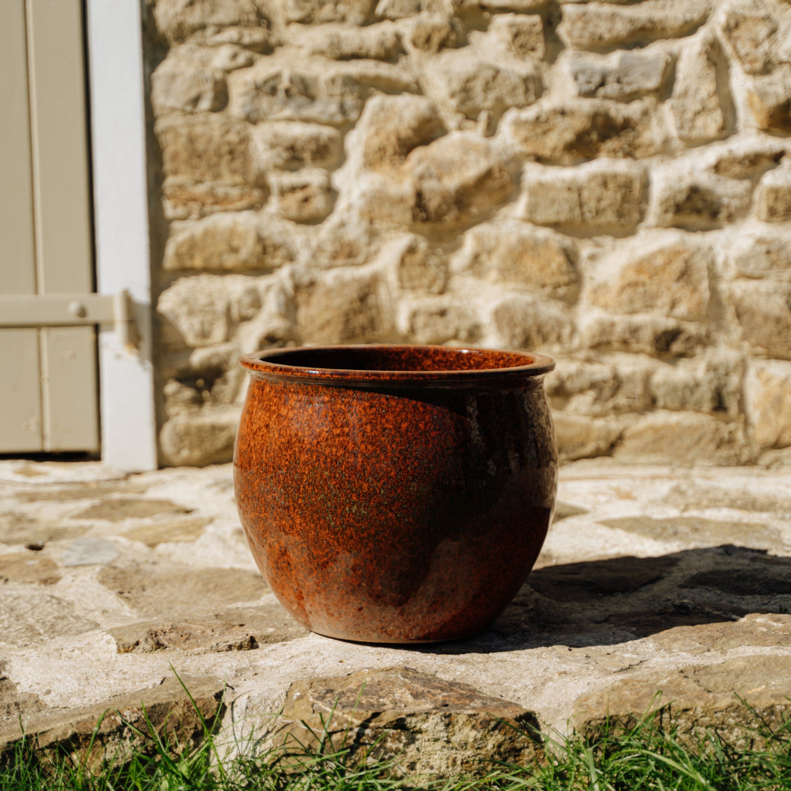 Pot NEWTON  34x28cm, rouille d'automne
