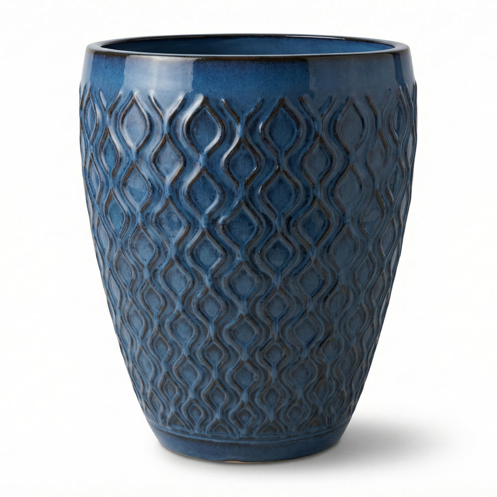 Pot PHENIX 41x55cm bleu antique
