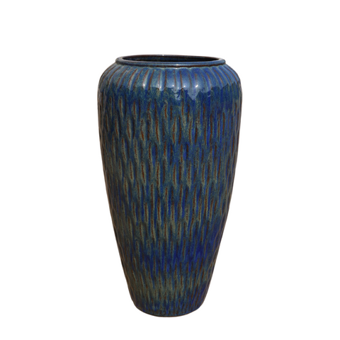 Maceta POMPADOUR 30x57cm azul ultramar