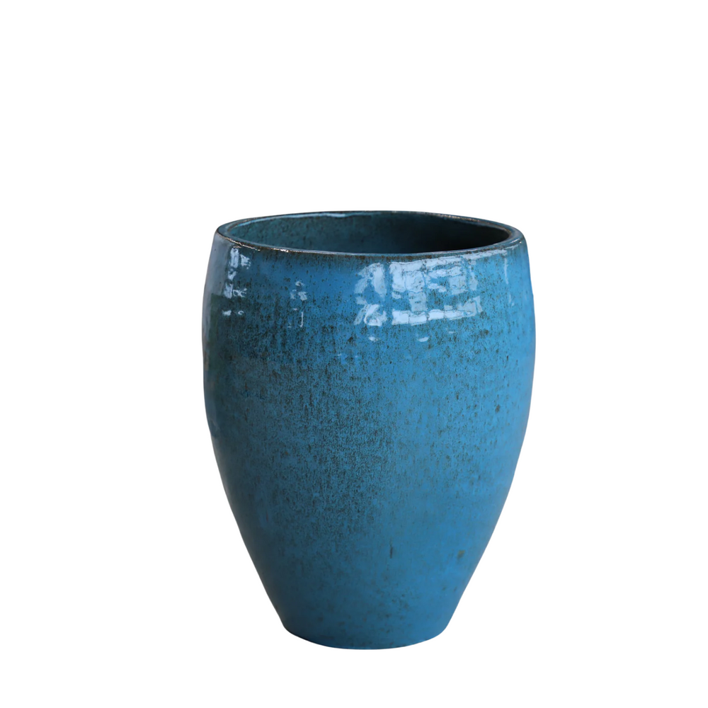 Vaso POSEIDON2 28x31cm blu ferro