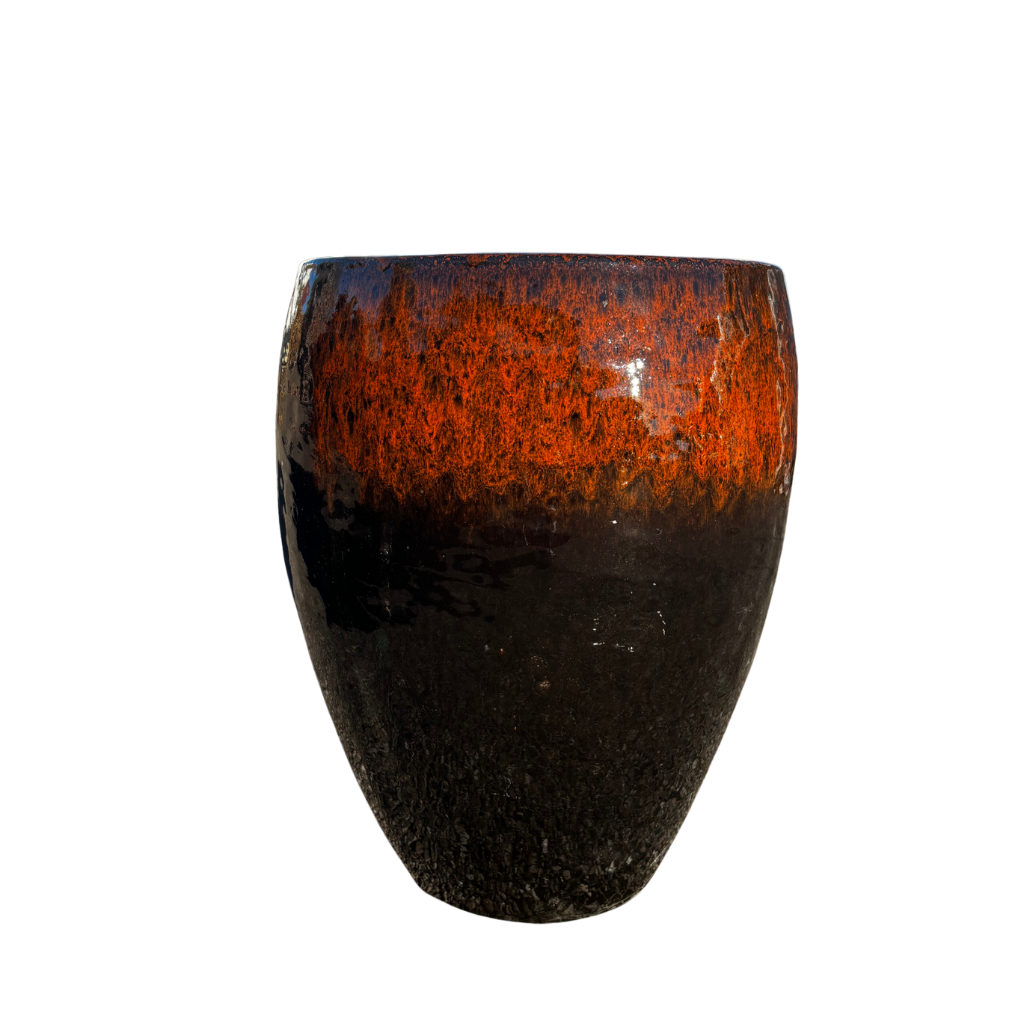 POSEIDON2 36x43cm orange on black