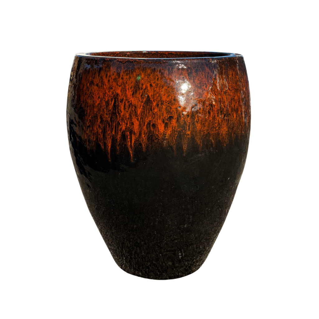 POSEIDON2 46x55cm orange on black