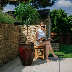 Pot POSEIDON 50x68cm rouge brique