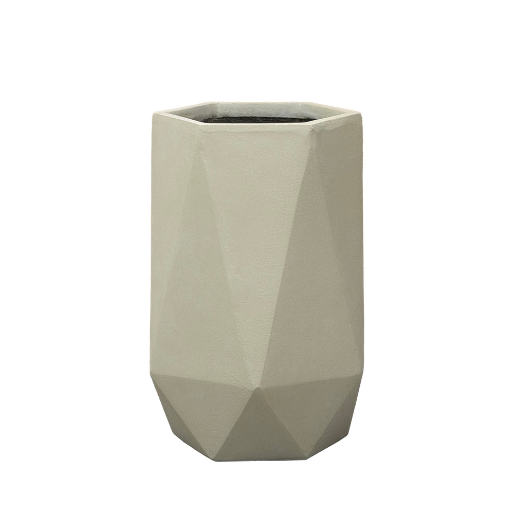 Vaso portapiante preforato PRISME 47x50cm beige