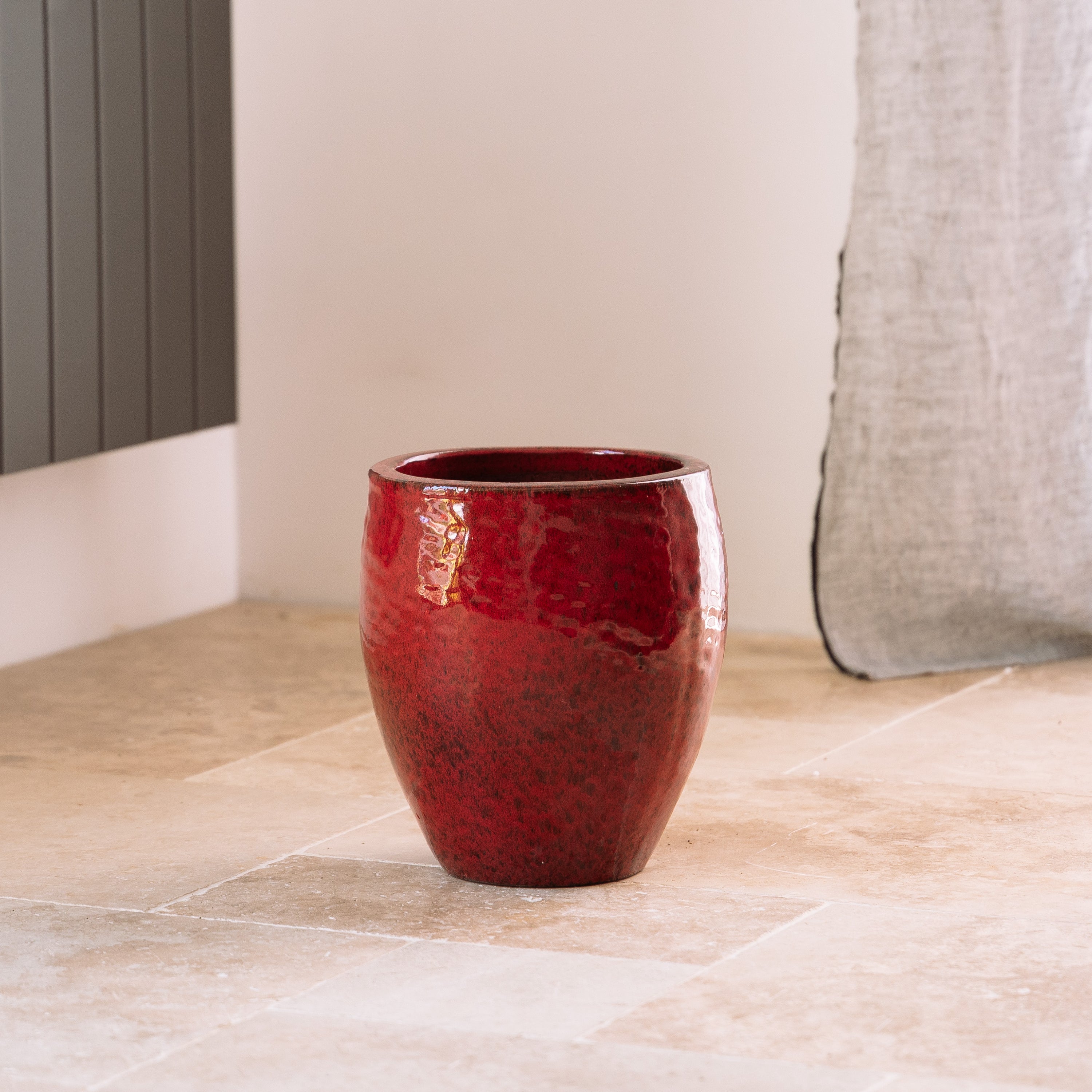 Pot POSEIDON2 28x31cm rouge tropical