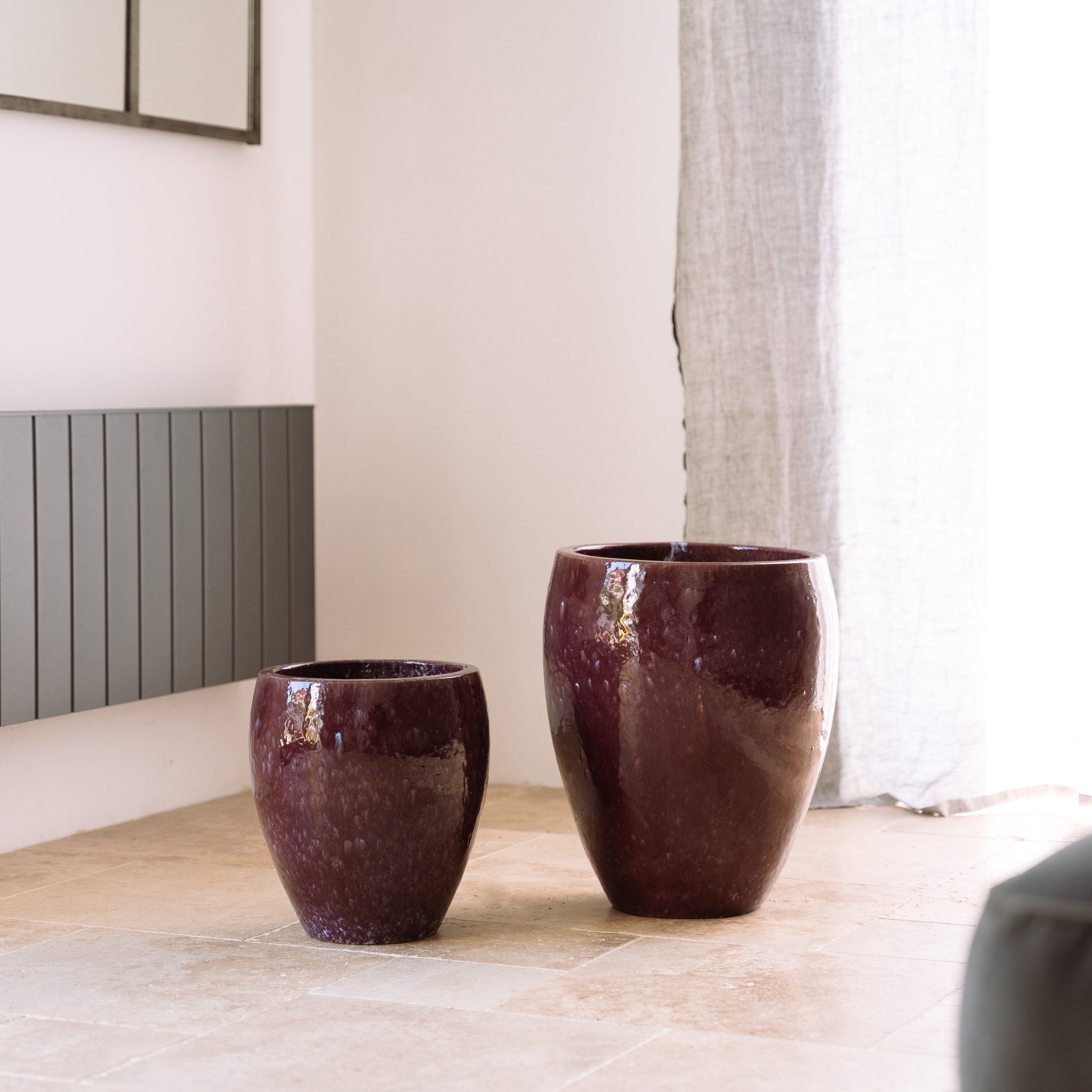 Pot POSEIDON2 28x31cm violet clair