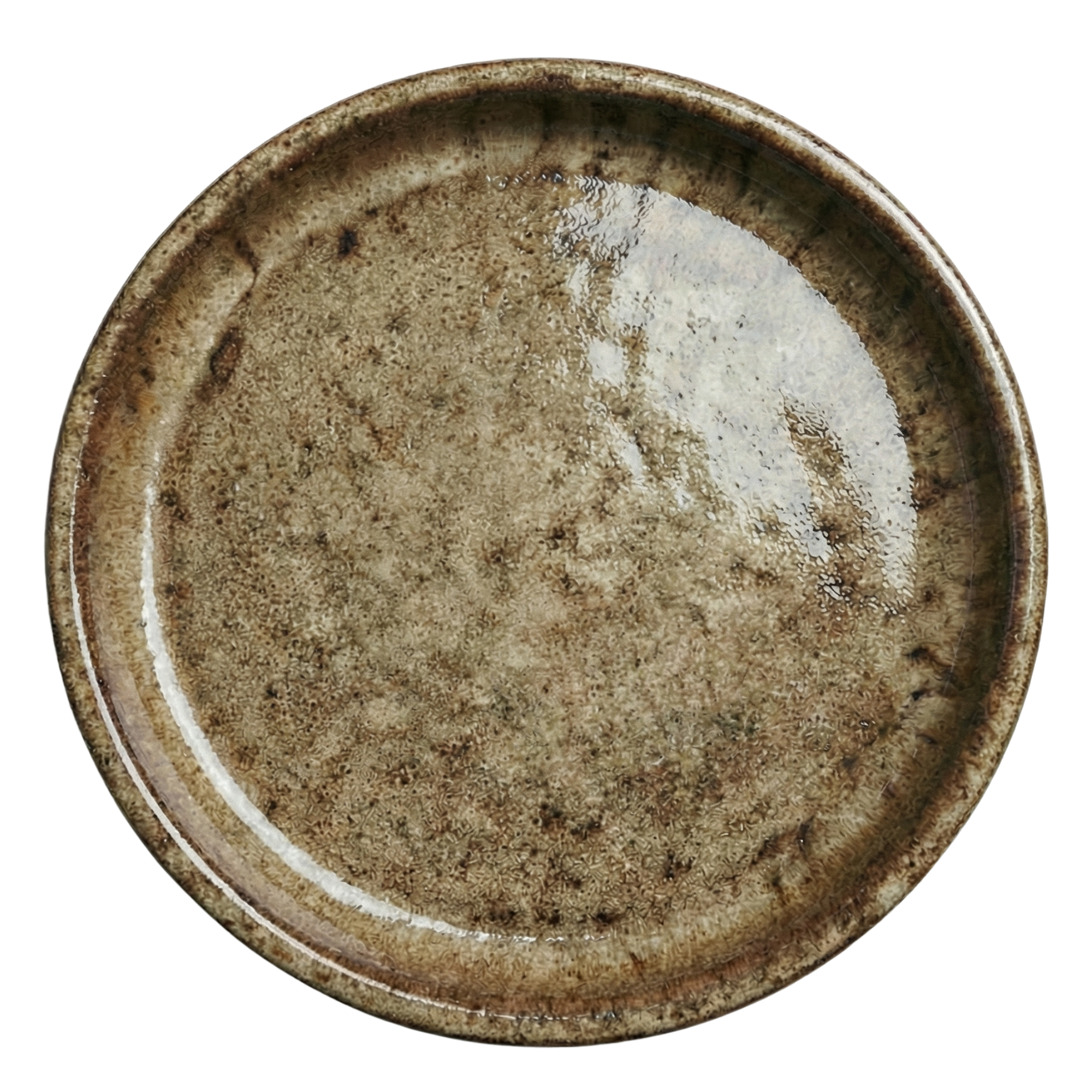 Soucoupe 28cm bronze sablé