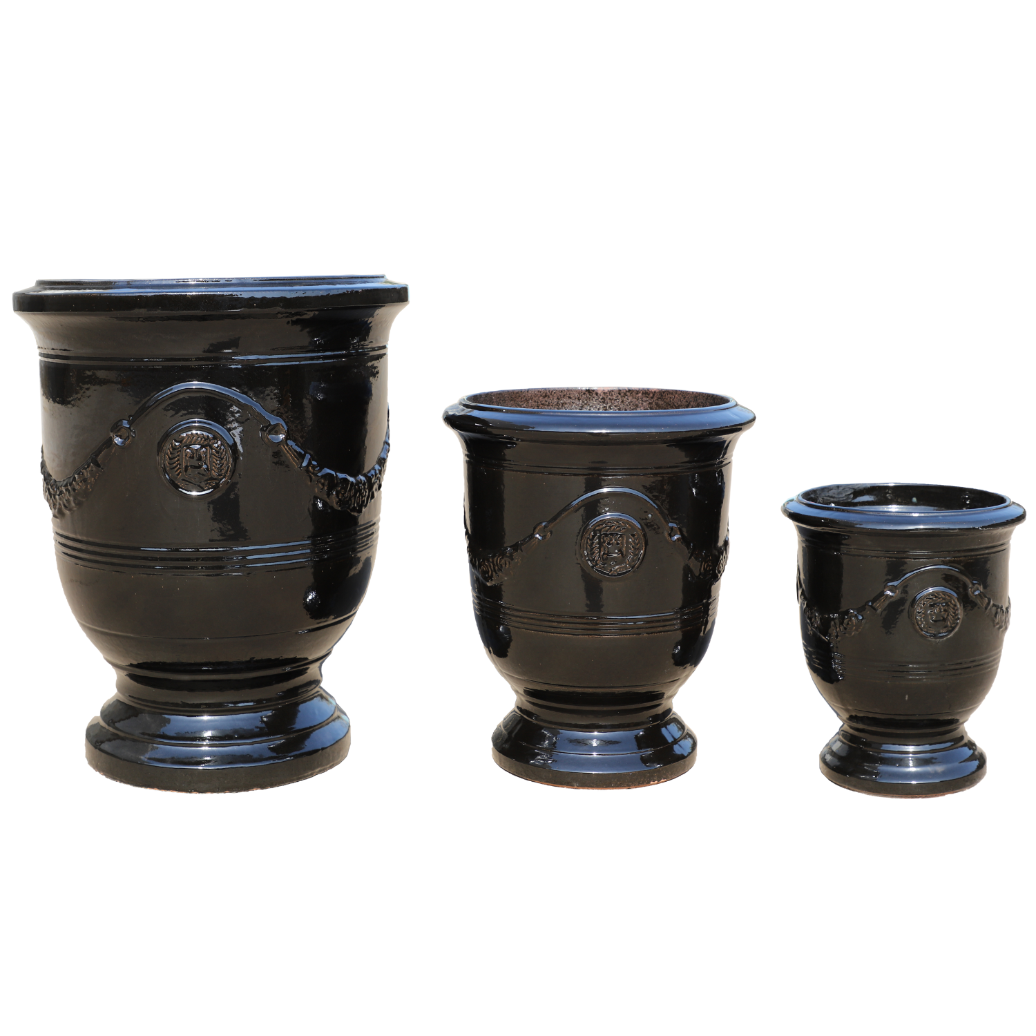 RICHELIEU Pot 46x56cm black