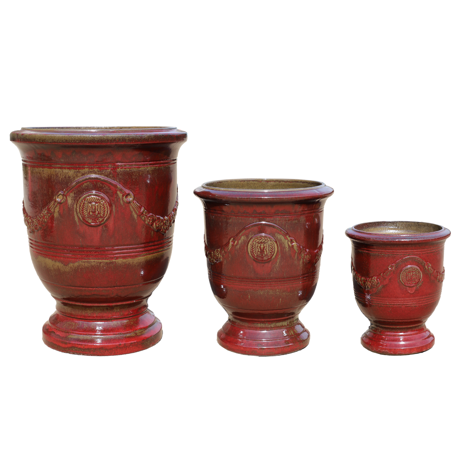 RICHELIEU Pot 58x70cm brick red