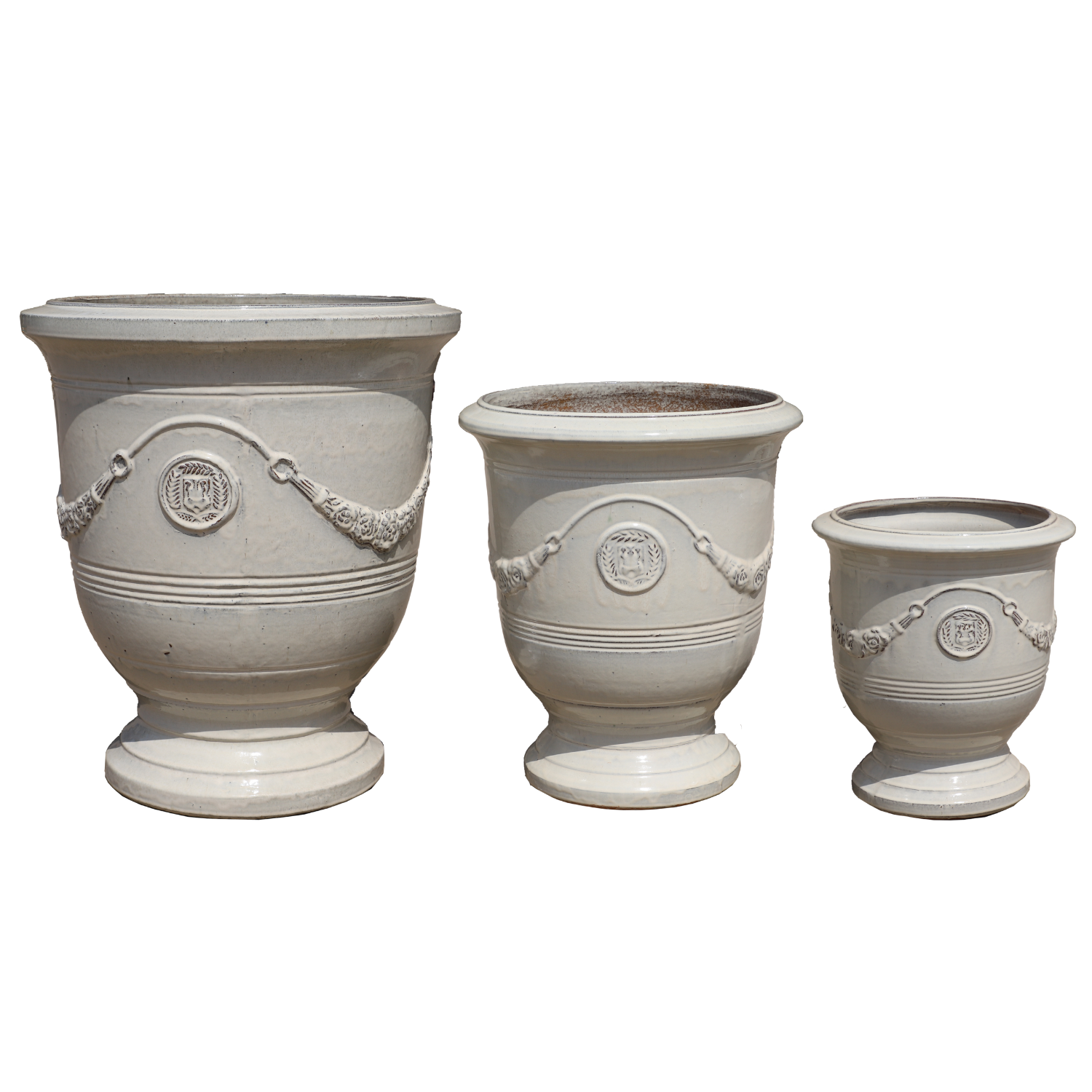 RICHELIEU Pot 46x56cm cream