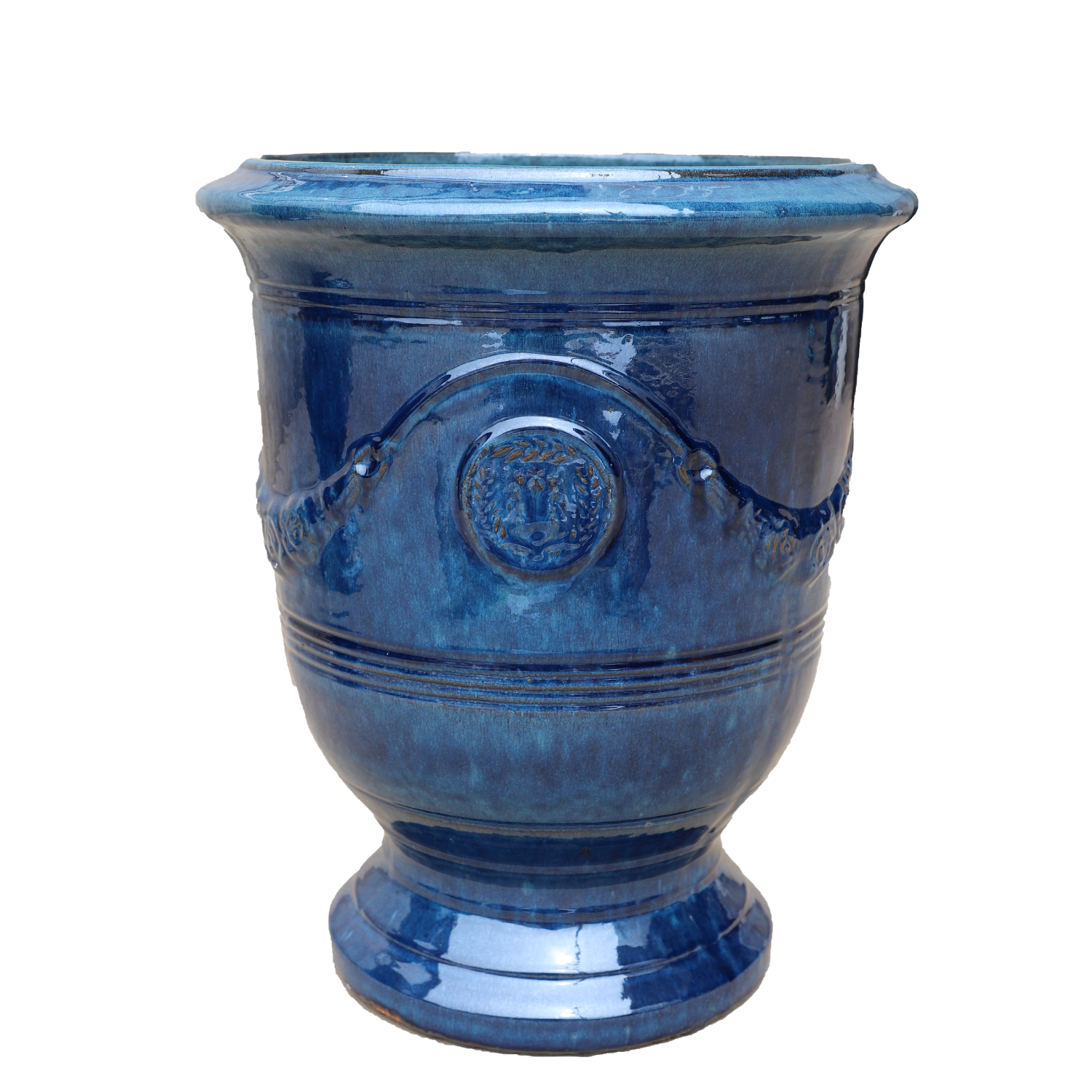 RICHELIEU Pot 46x56cm azure blue