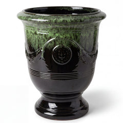 Vaso RICHELIEU 58x70cm verde su nero