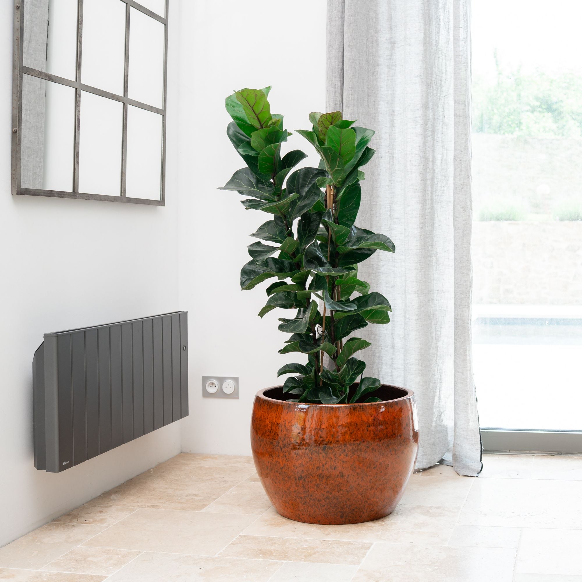 Pot ROMULUS 55x38cm orange tropical