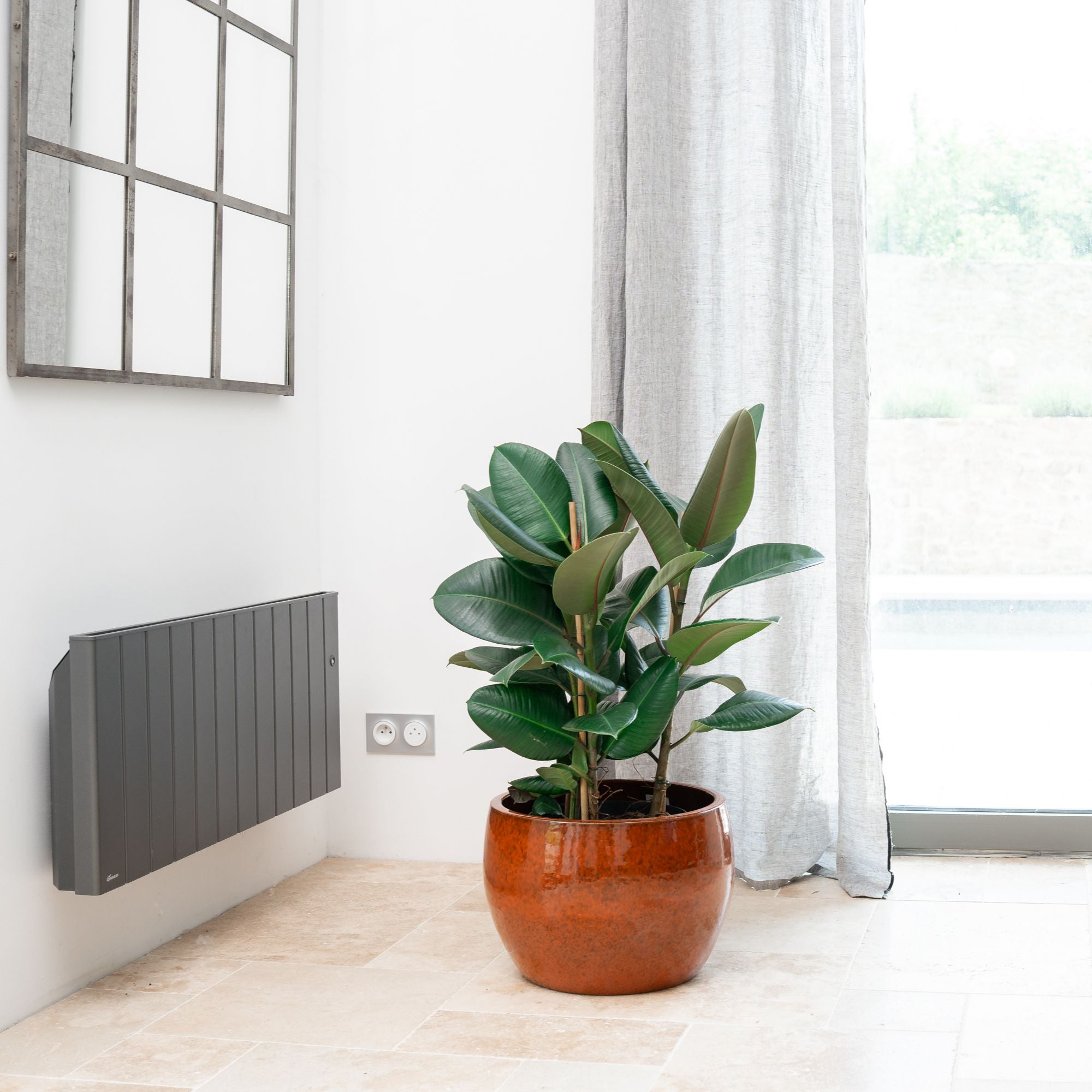 Pot ROMULUS 42x30cm orange tropical