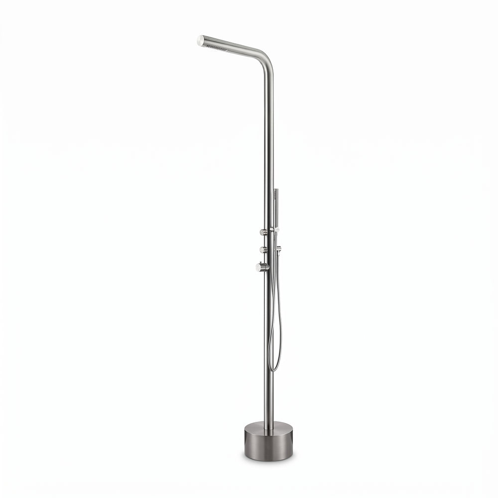 Douche extérieure EQUINOX L, inox brossé