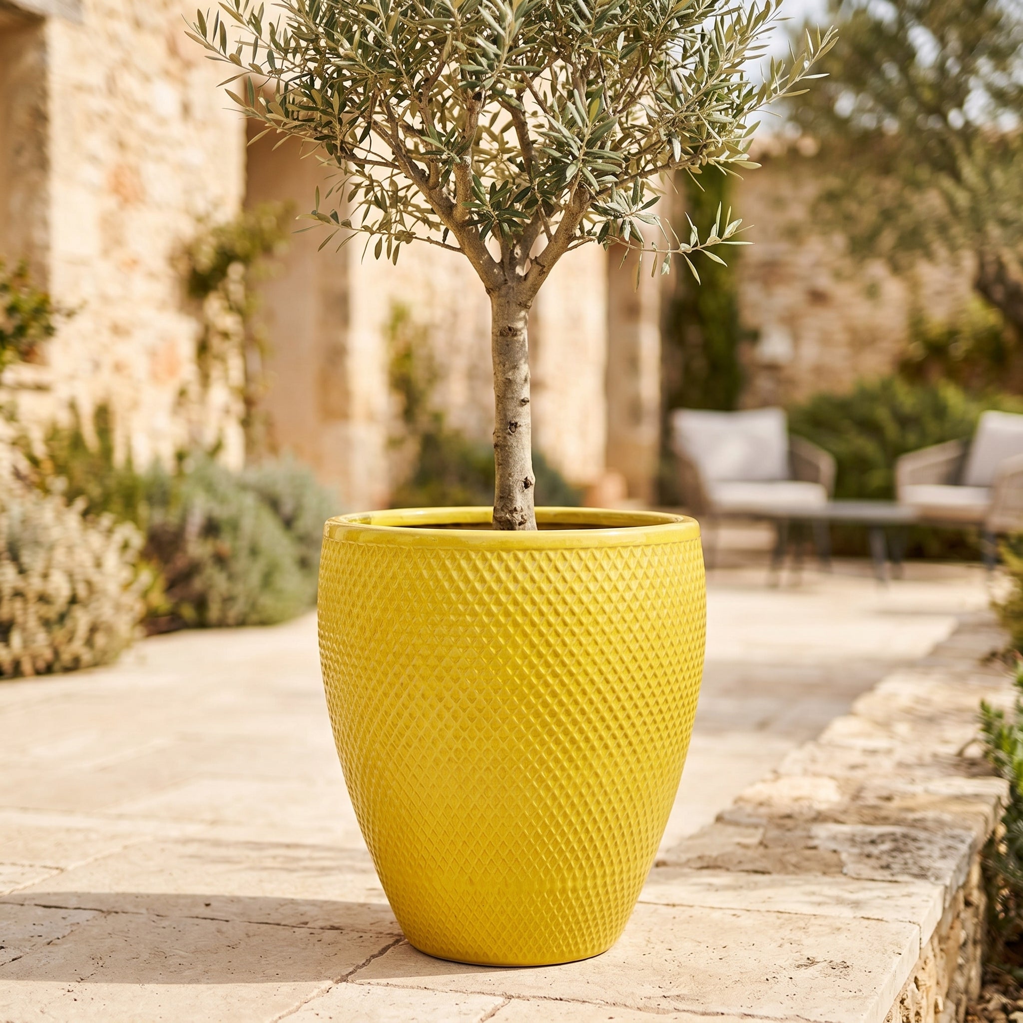 Vaso SIGNAC 38x44cm giallo