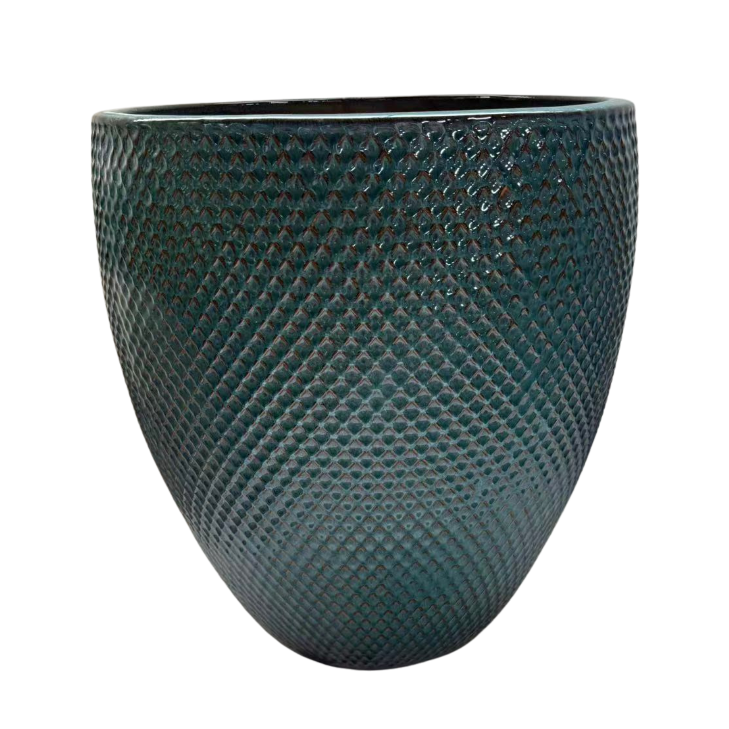SIGNAC Pot 38x44cm petrol blue