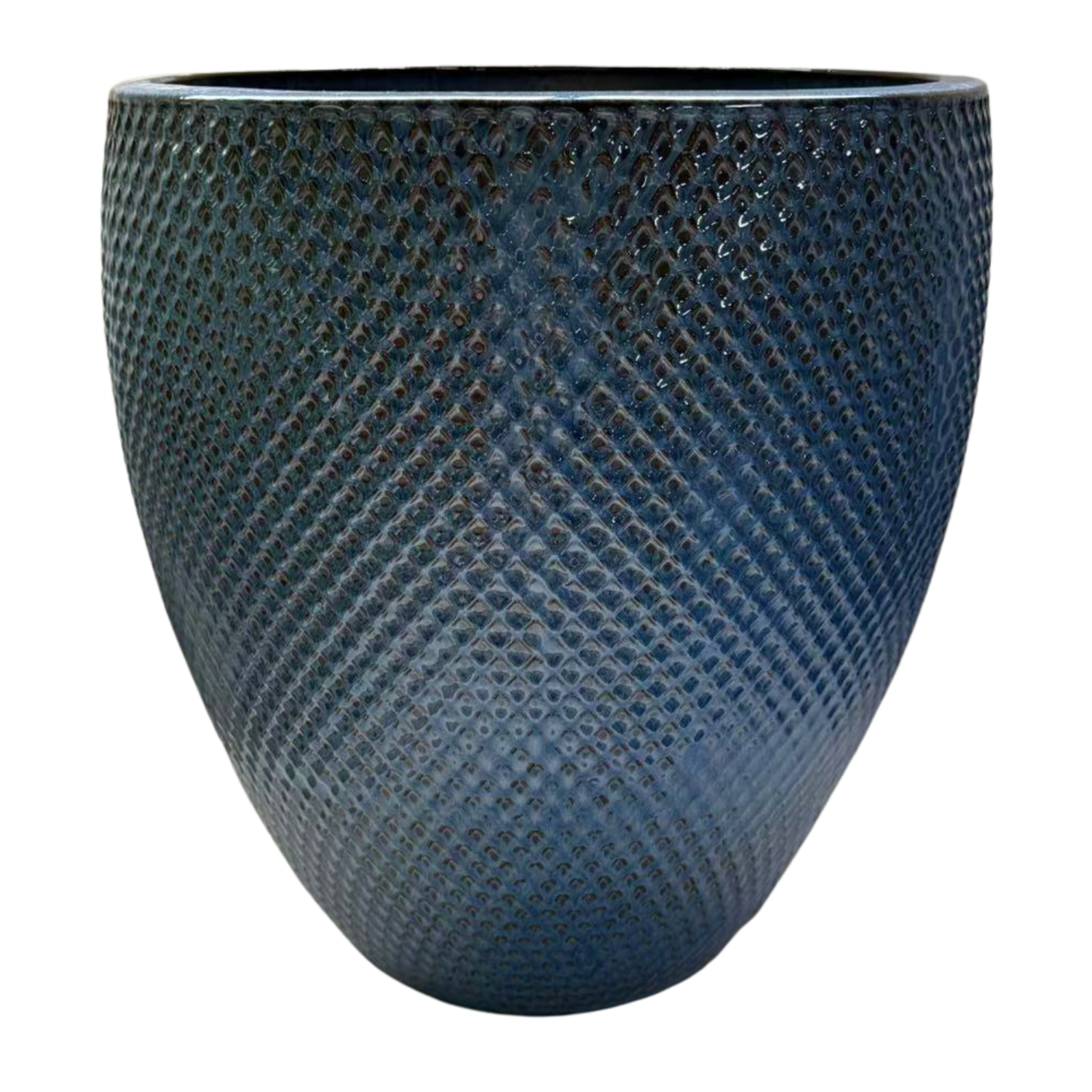 SIGNAC Pot 48x52cm antique blue