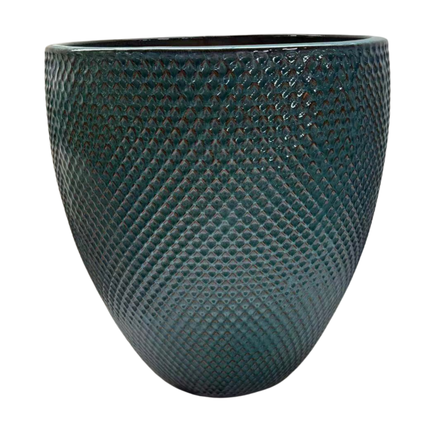 SIGNAC Pot 48x52cm petrol blue