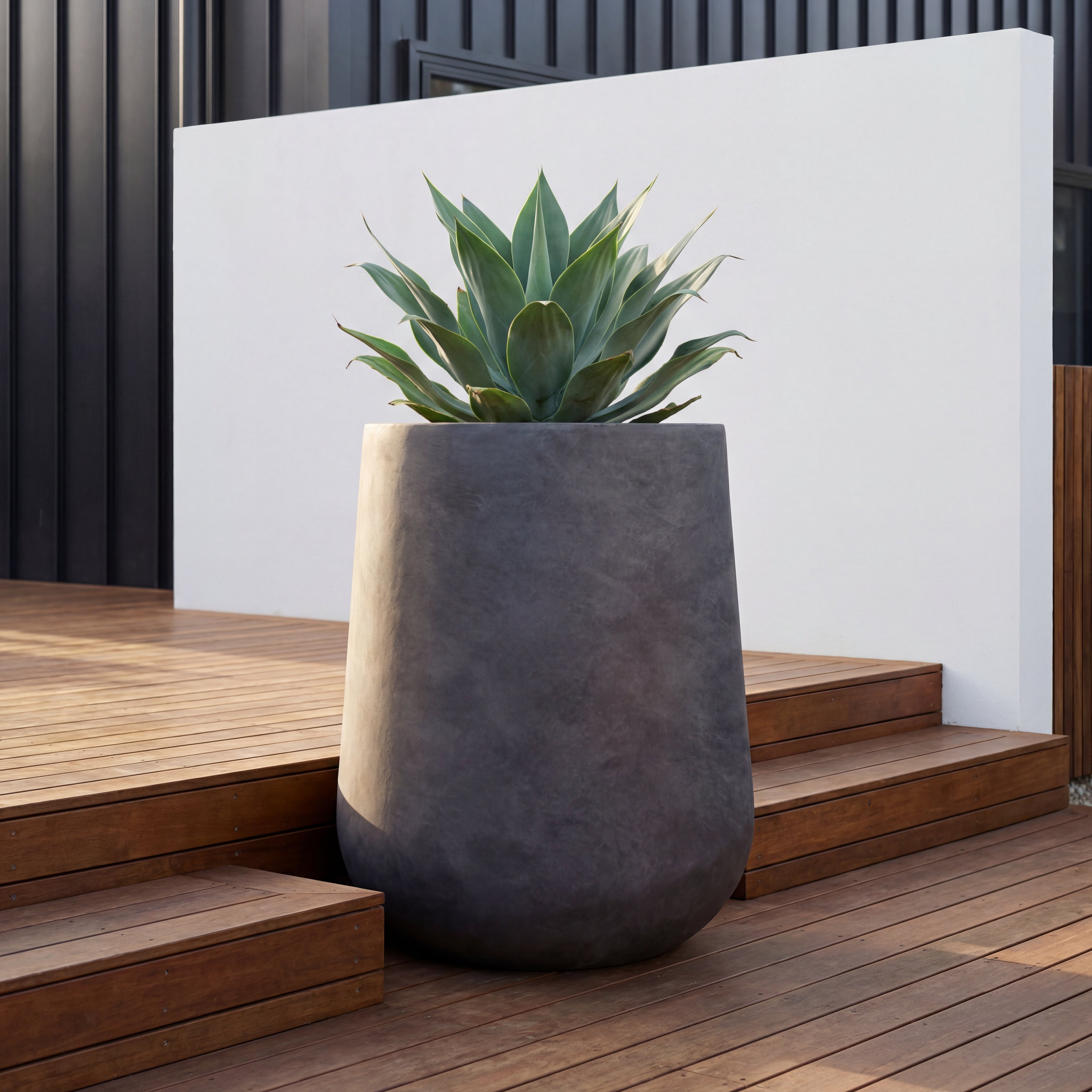 Cache-pot pré percé SILEX 44x45cm brun