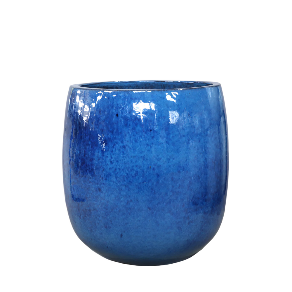 Pot SOCRATE 32x33cm bleu azur