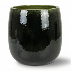 Pot SOCRATE 40x49cm noir & vert