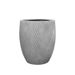 Cache-pot pré percé SOLSTICE 54x60cm gris clair