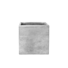 Cache-pot pré percé SPIRIT 45x45cm gris clair