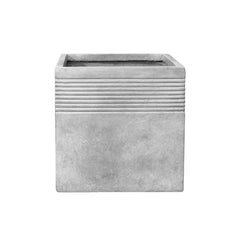 Cache-pot pré percé SPIRIT 55x55cm gris clair