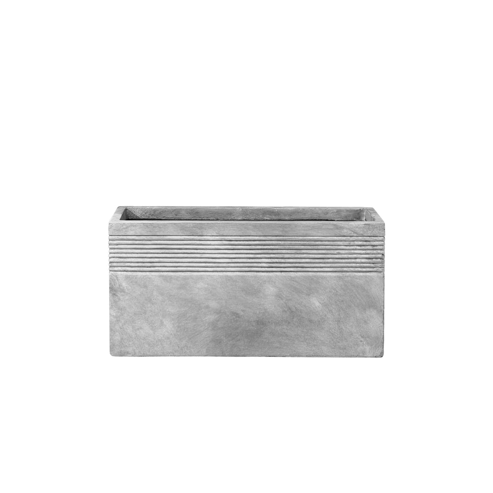 Cache-pot pré percé SPIRIT 60x30cm gris clair