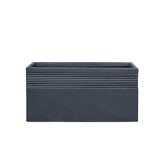 Cache-pot pré percé SPIRIT 80x40cm gris foncé