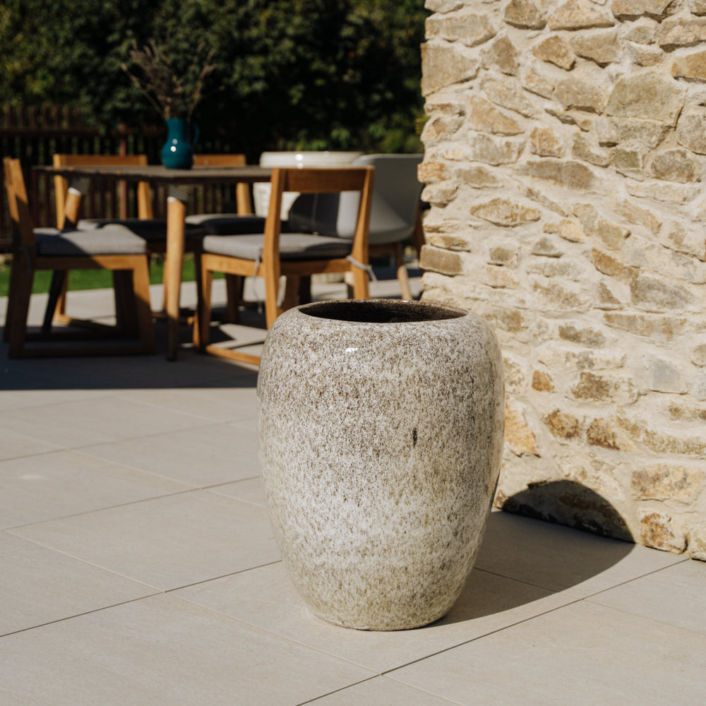 Pot GALILEE 50x60cm tigre blanc
