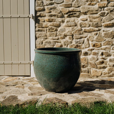 Pot NEWTON 55x46cm bleu acier