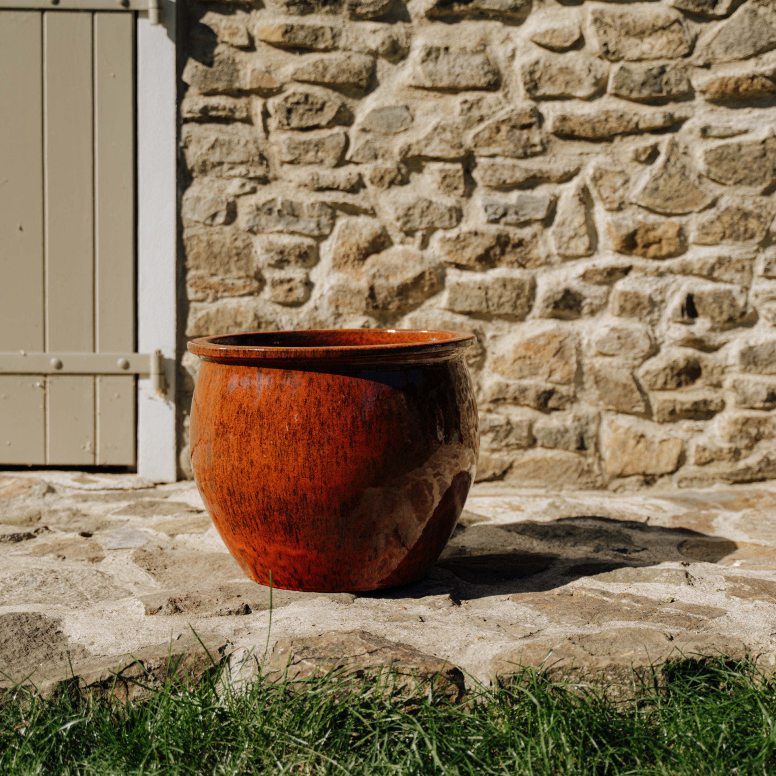 Pot NEWTON  34x28cm, rouille d'automne
