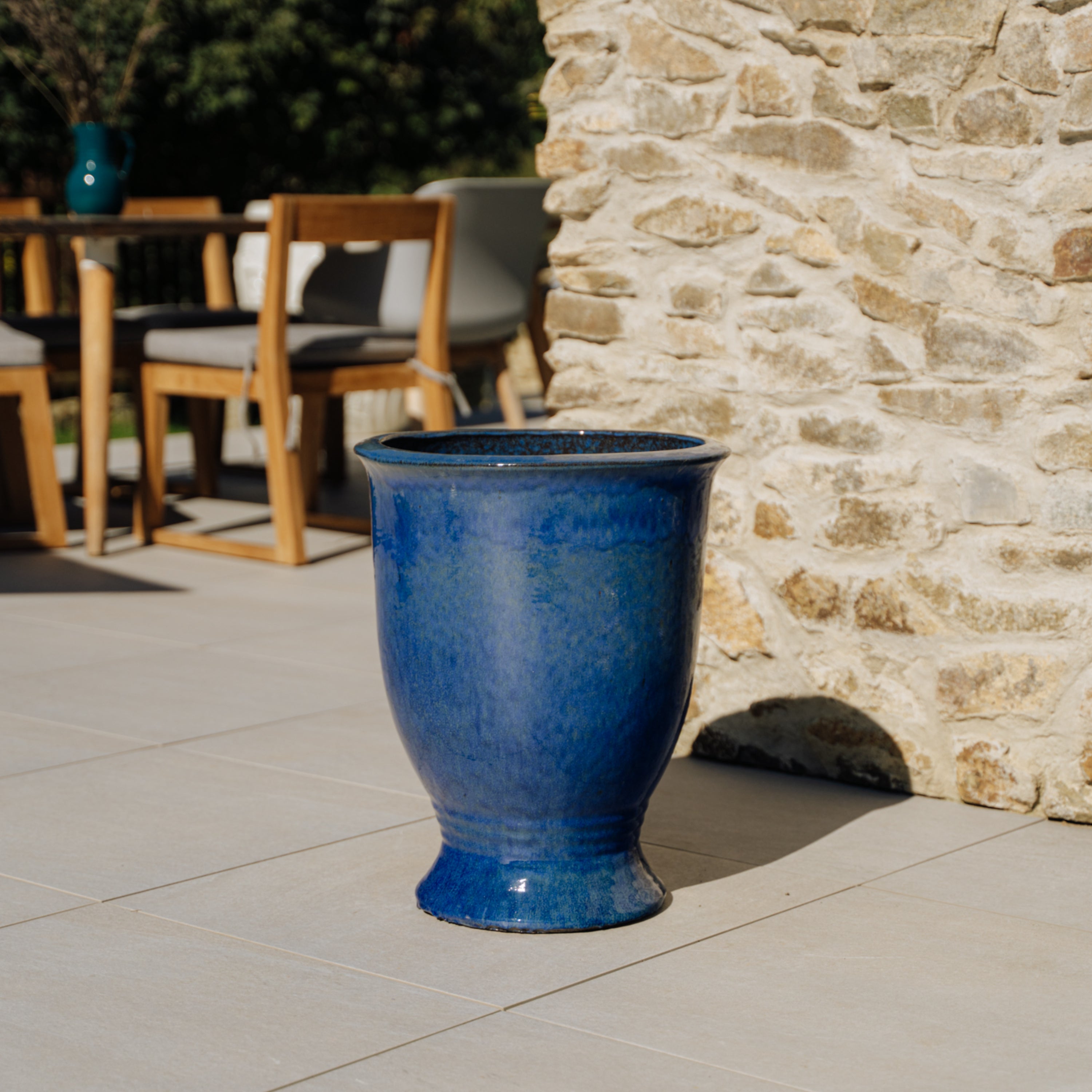 Pot ARTHUR 42x52cm bleu outremer