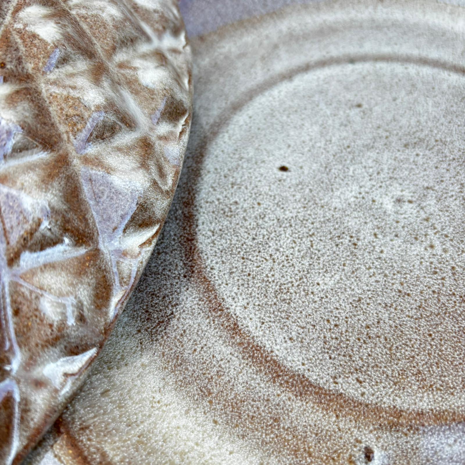 Soucoupe 25cm bronze sablé