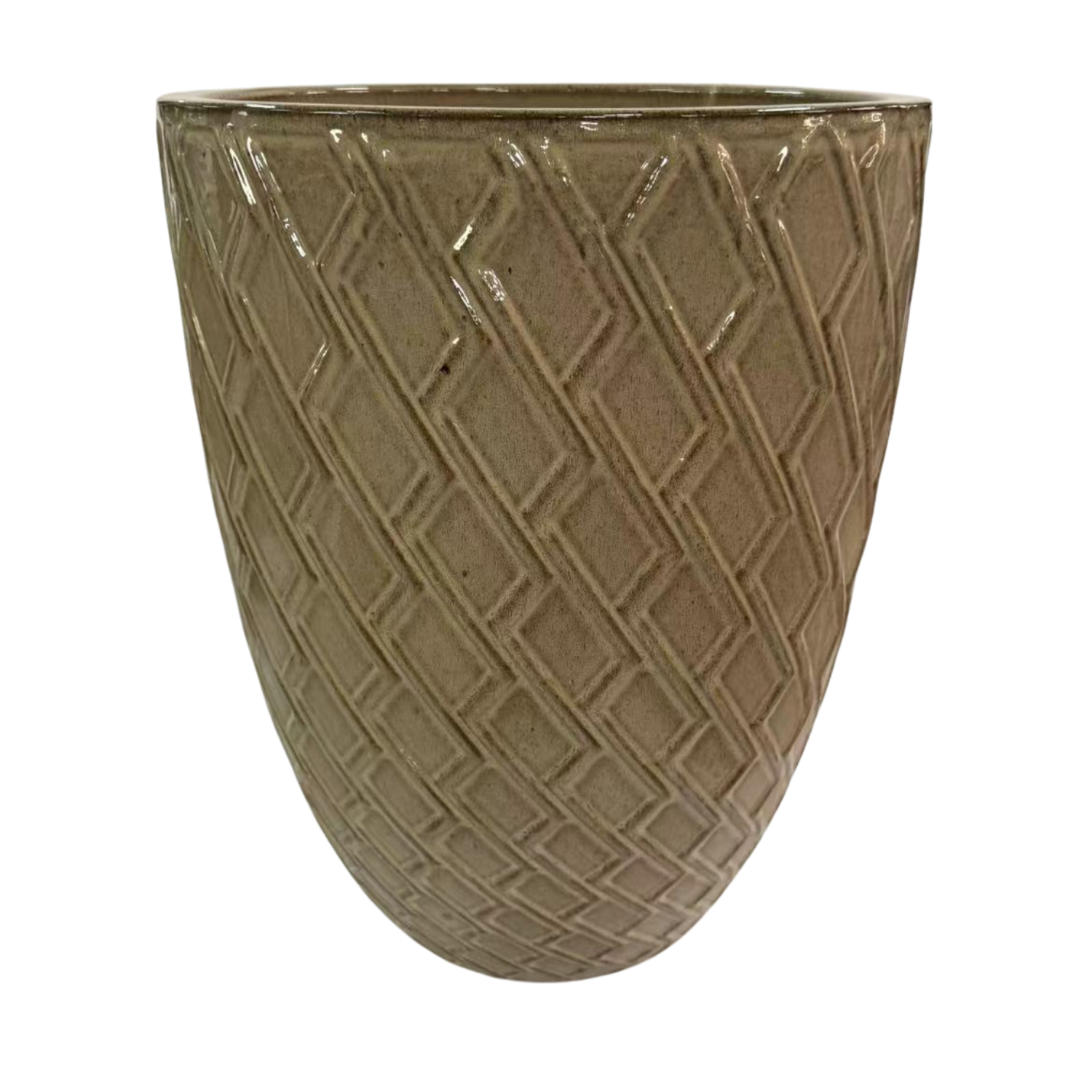 ZEUS Pot 32x40cm sanded bronze