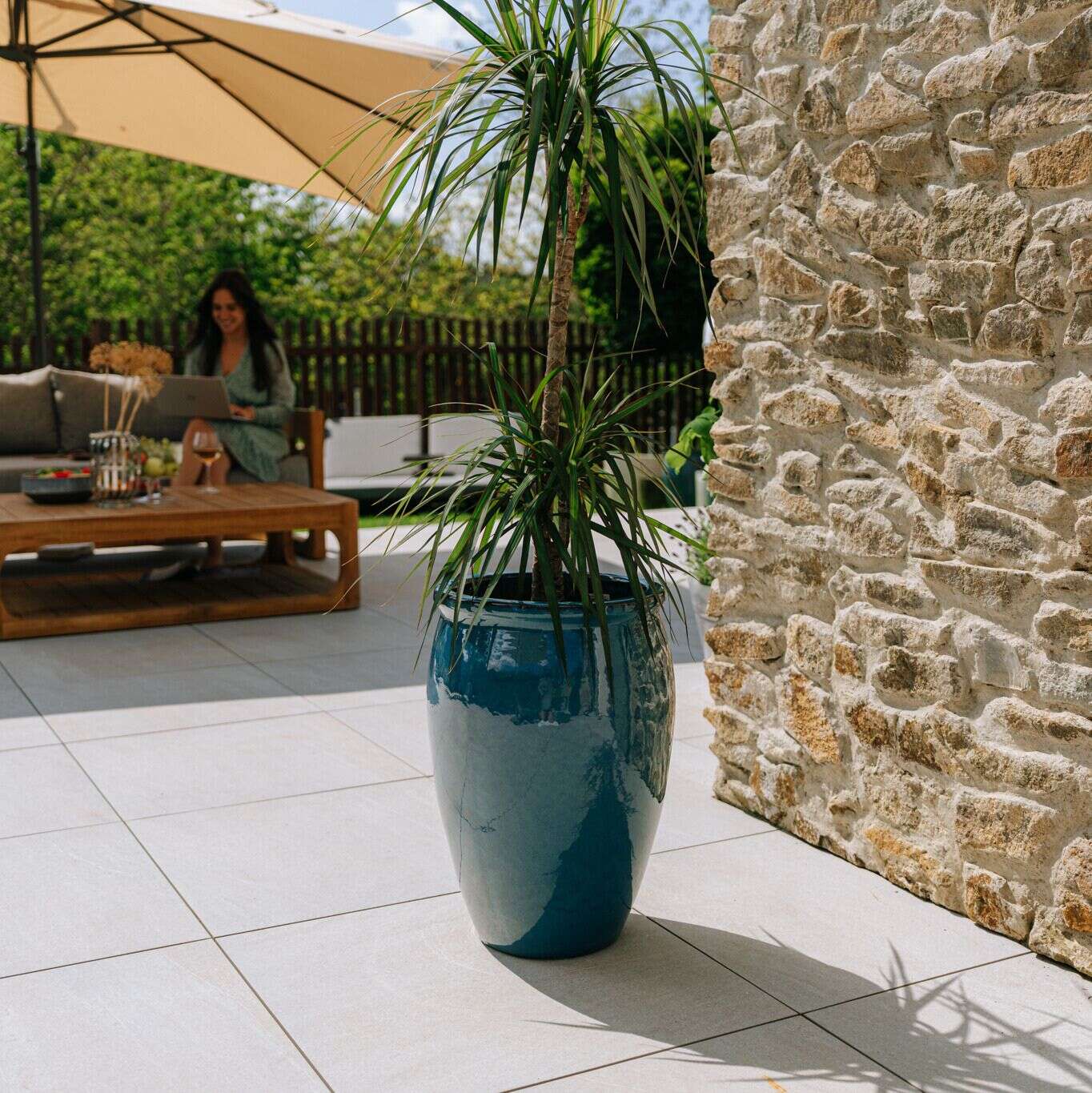 BACCHUS 36x52cm bleu azur Provencelia