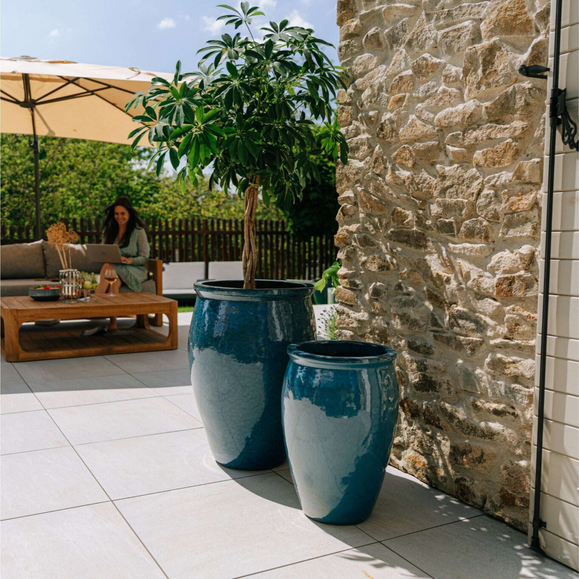 BACCHUS 50x68cm bleu azur Provencelia