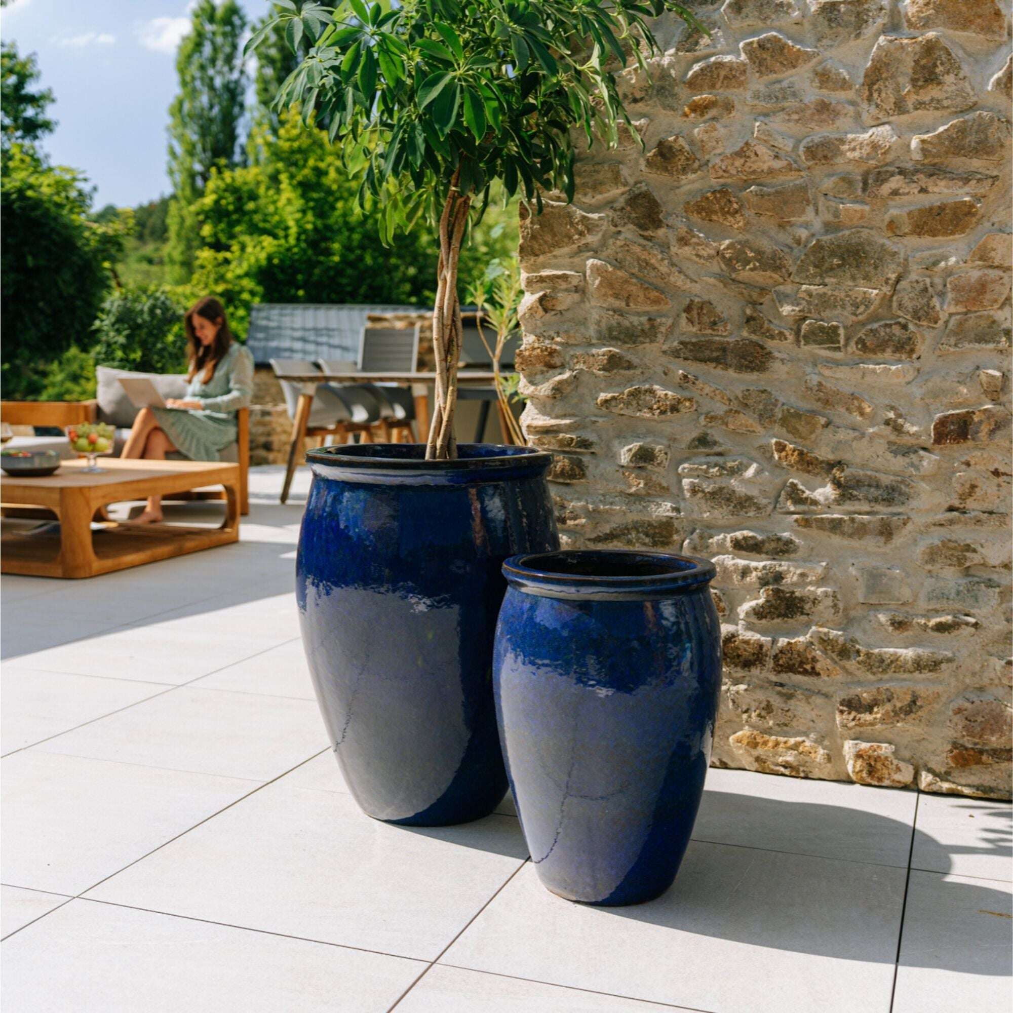 BACCHUS 50x68cm bleu outremer Provencelia