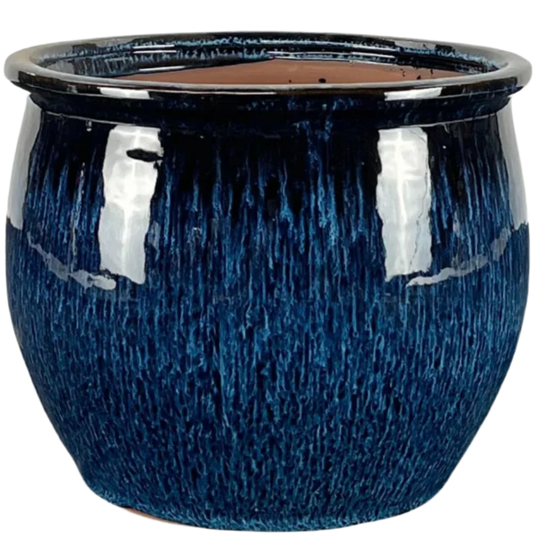 Pot NEWTON 44x35cm bleu abysse